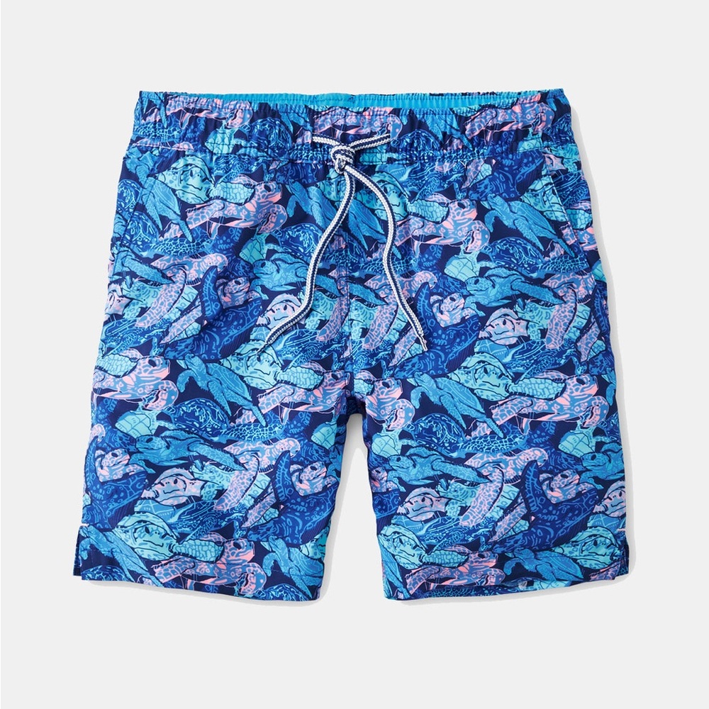 Peter Millar Seaside Collection Youth Flippers Up Swim Trunk